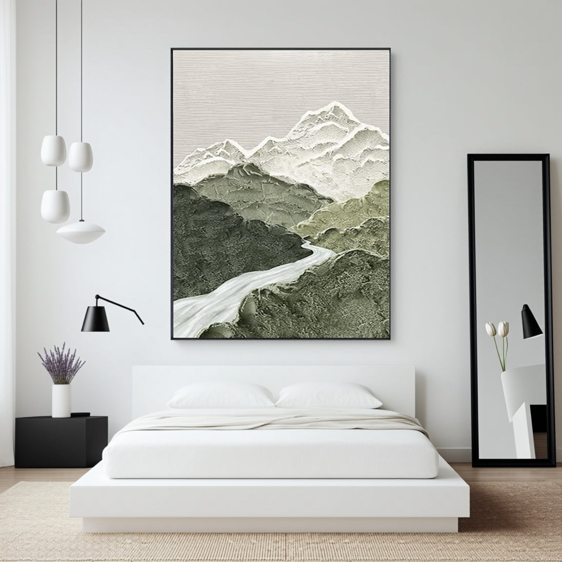 Blue & Green Abstract #BG011