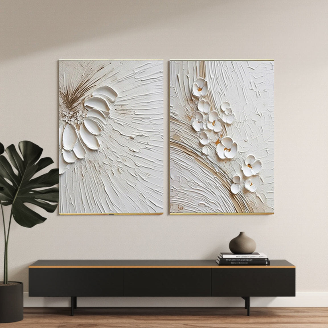 Flower And Tree Painting Set of 2 #FT 038