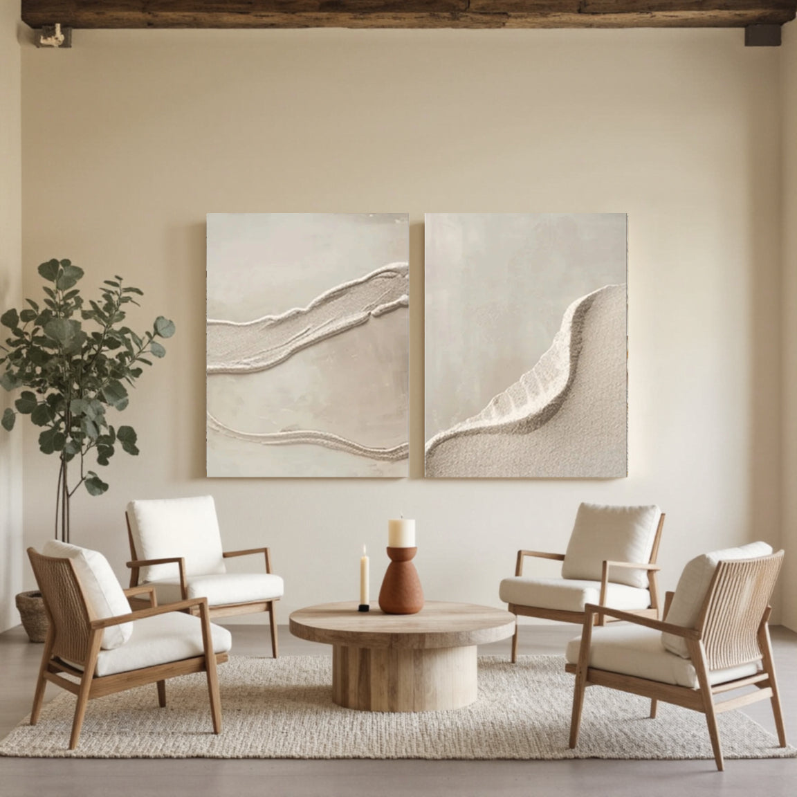 Ocean And Sky Painting Set of 2#OS 223