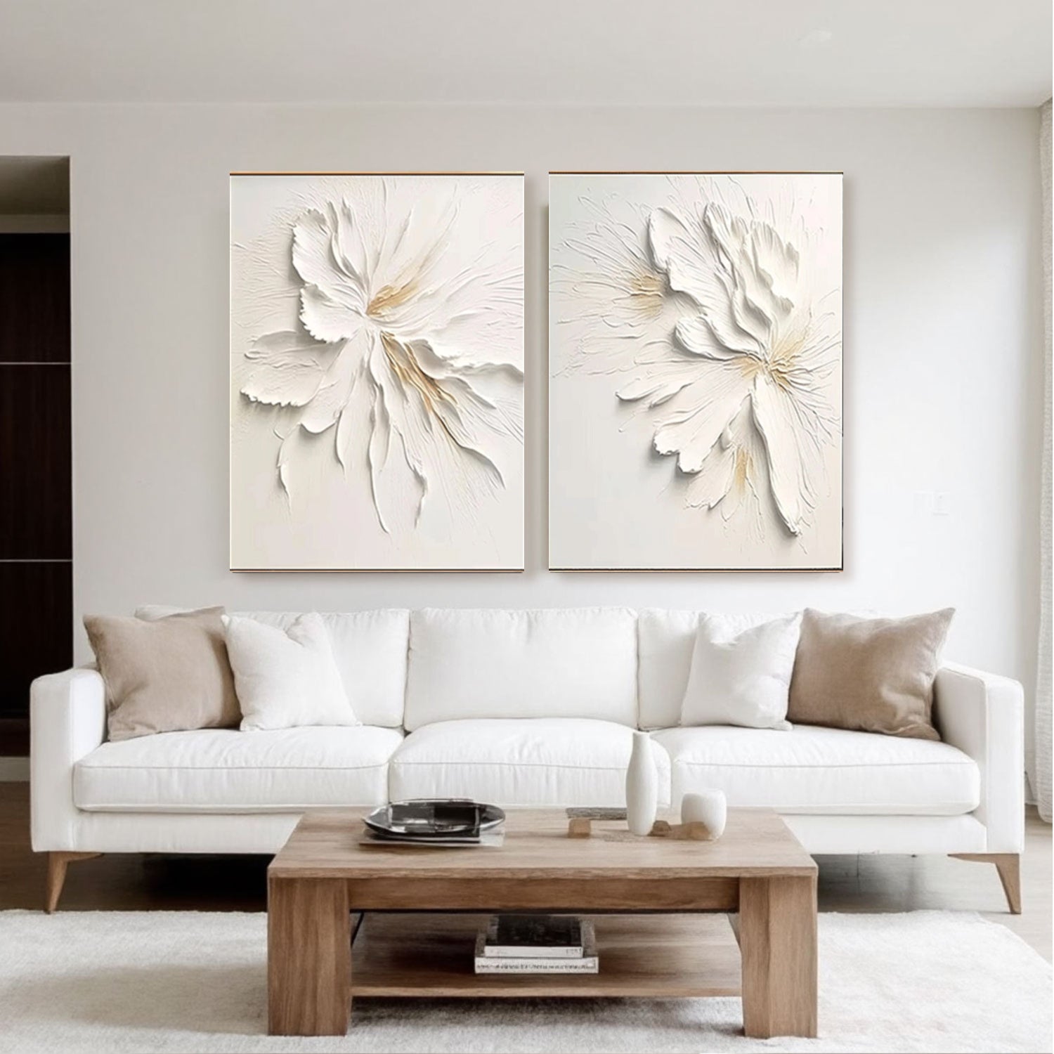 Flower And Tree Painting Set of 2 #FT 037