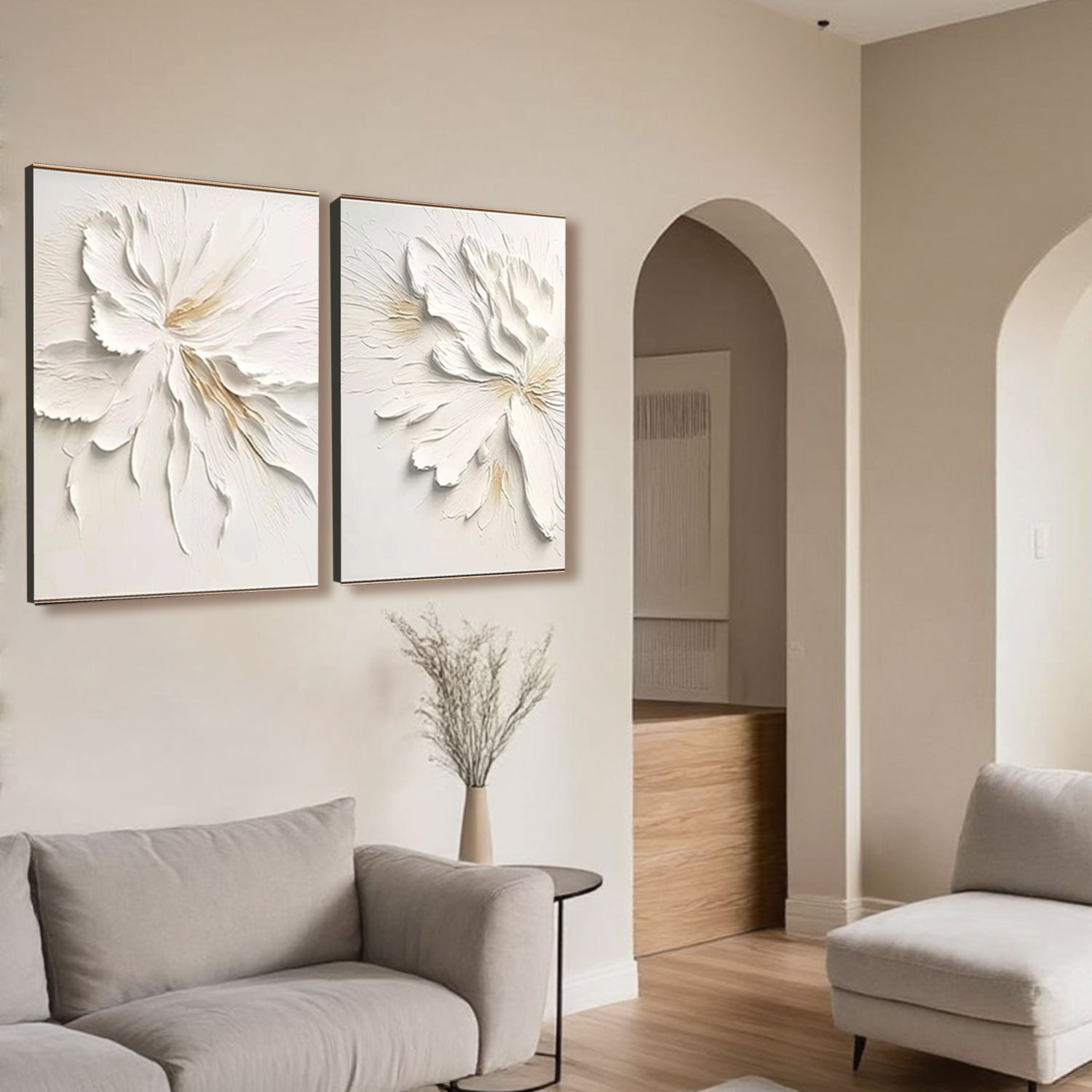 Flower And Tree Painting Set of 2 #FT 037