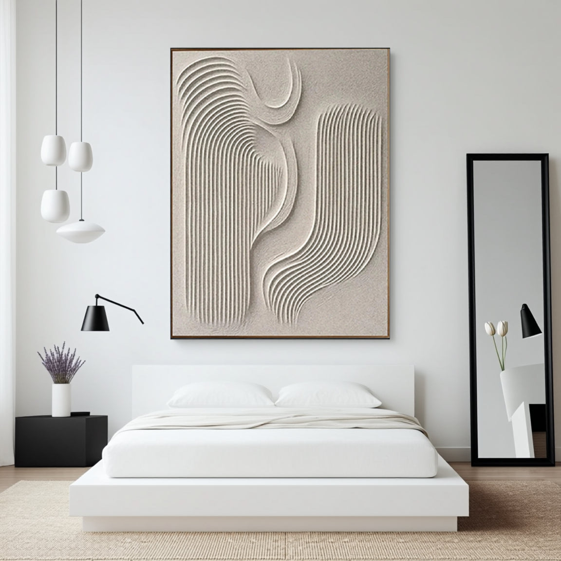 Beige & Brown Abstract #BB068