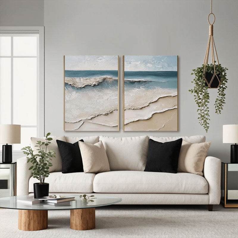 3D Textured Painting "Eco del Mar”
