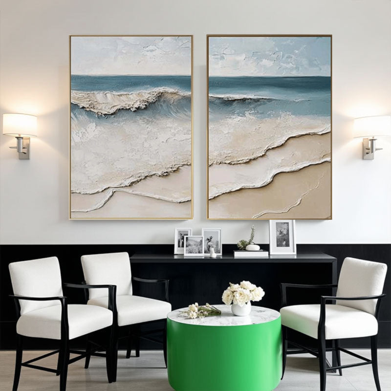 3D Textured Painting "Eco del Mar”