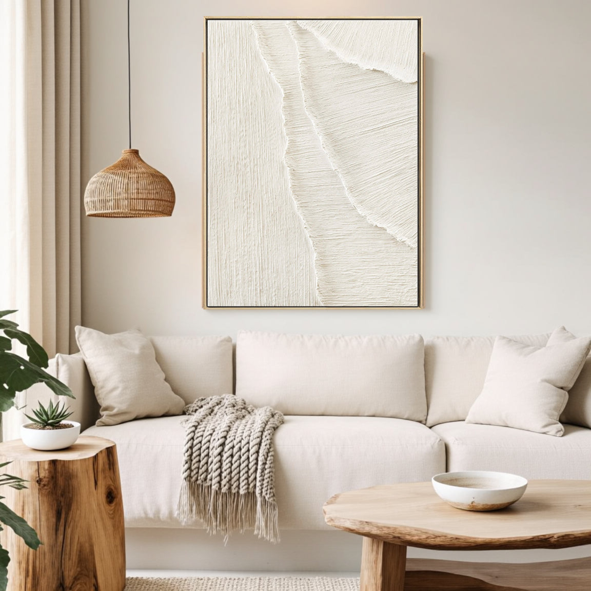 Plaster Art Minimalist Textured Painting #MM009