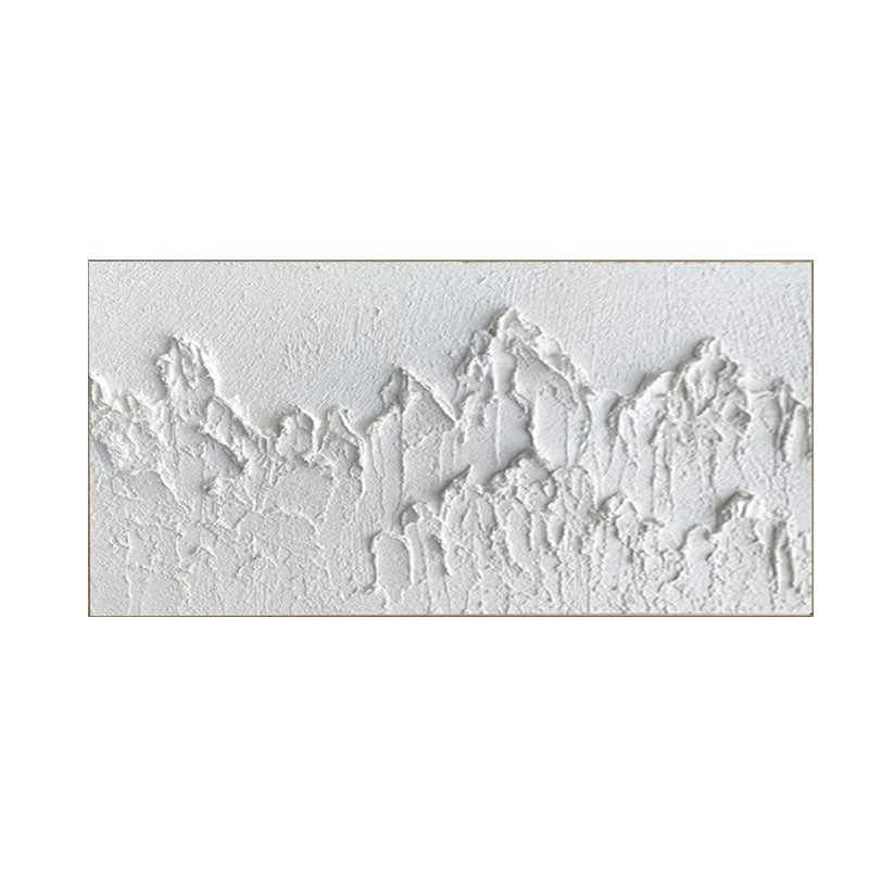 White Minimalist Textured Painting Canvas #MM195