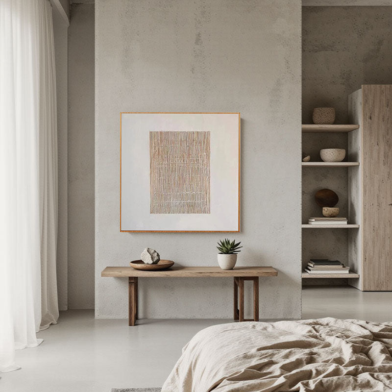 Beige & Brown Abstract #BB028