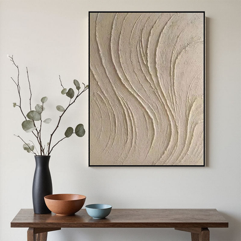 Beige & Brown Abstract #BB095