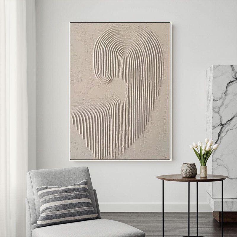 Beige & Brown Abstract #BB023