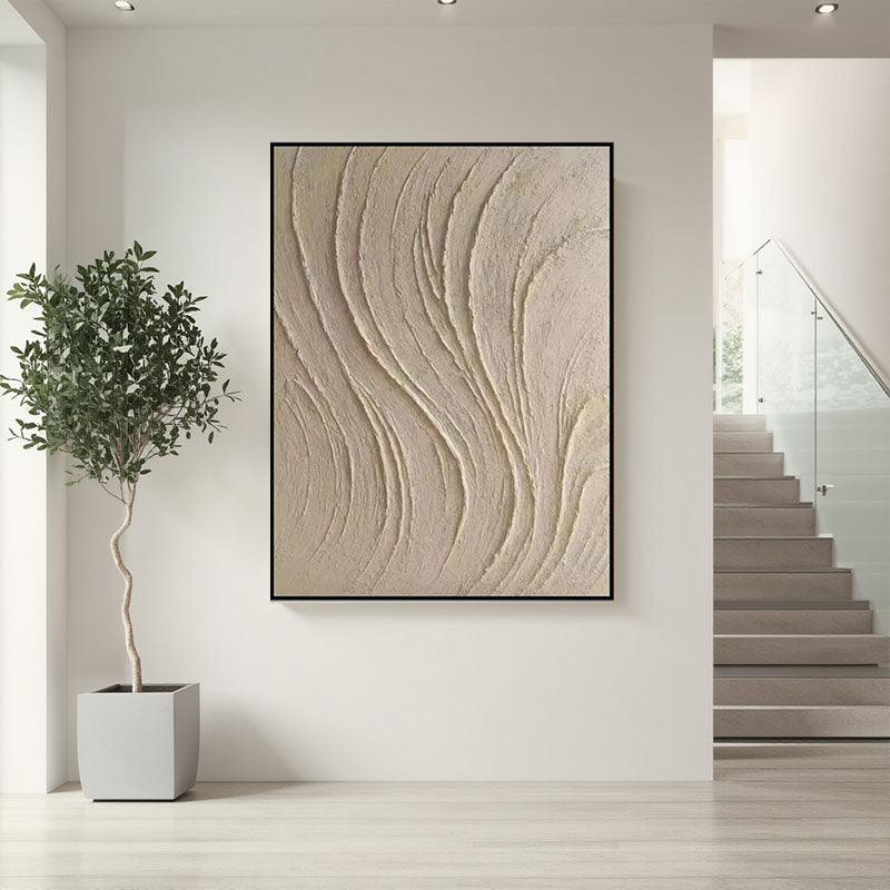 Beige & Brown Abstract #BB095