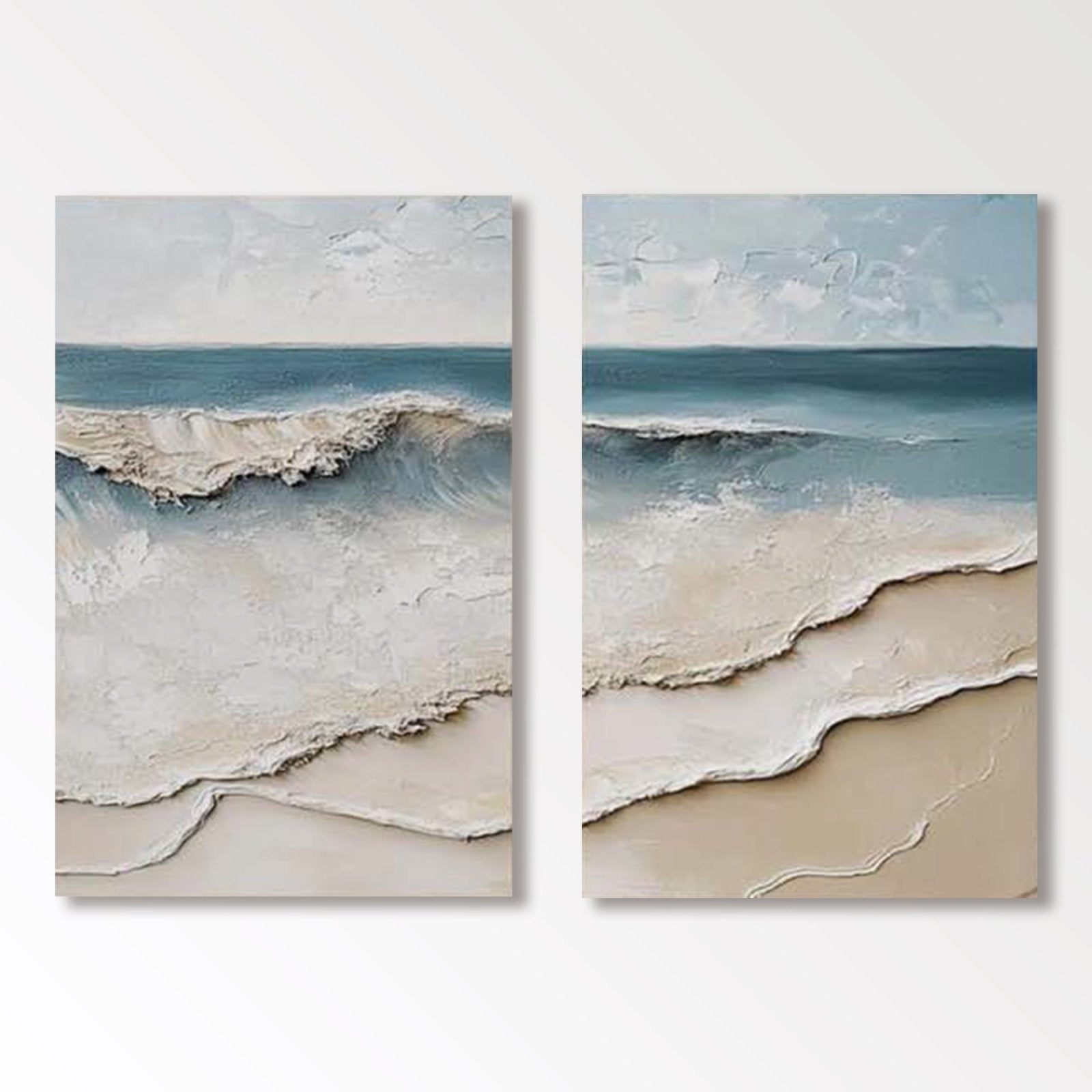 3D Textured Painting "Eco del Mar”