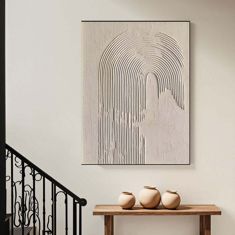 Beige & Brown Abstract #BB024