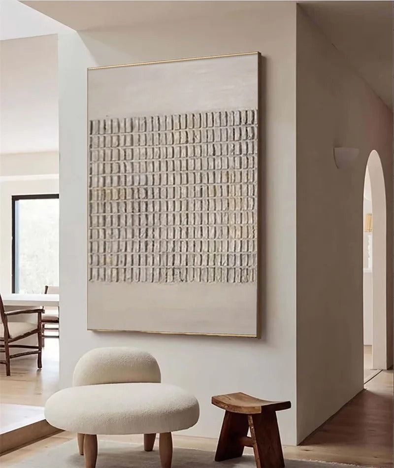 Beige & Brown Abstract #BB029