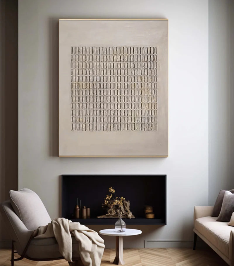 Beige & Brown Abstract #BB029