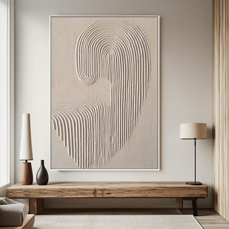 Beige & Brown Abstract #BB023