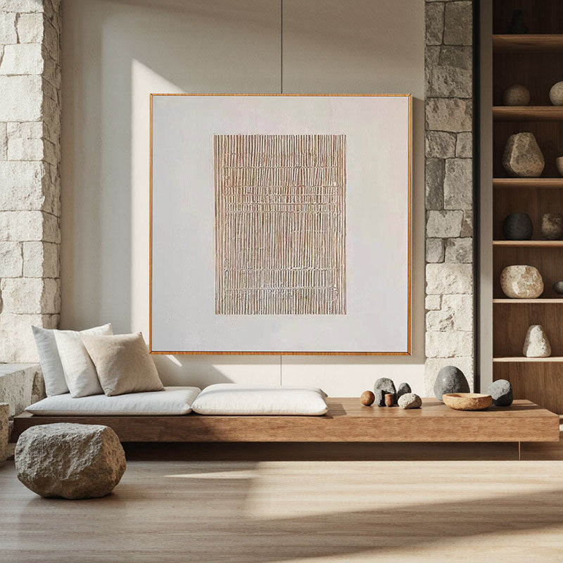 Beige & Brown Abstract #BB028