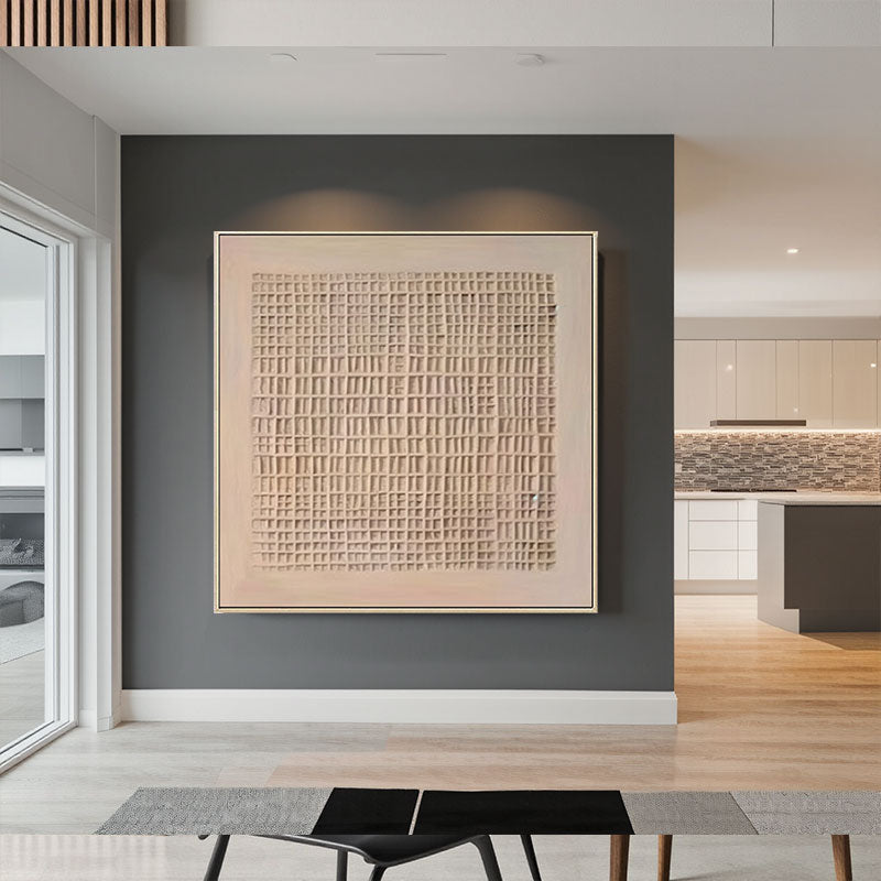 Beige & Brown Abstract #BB025