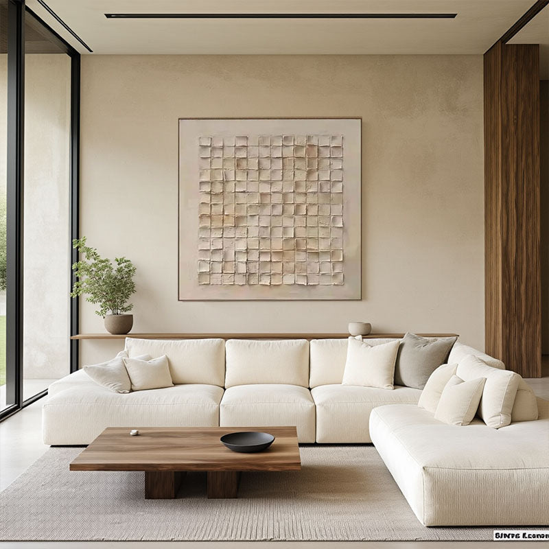 Beige & Brown Abstract #BB122