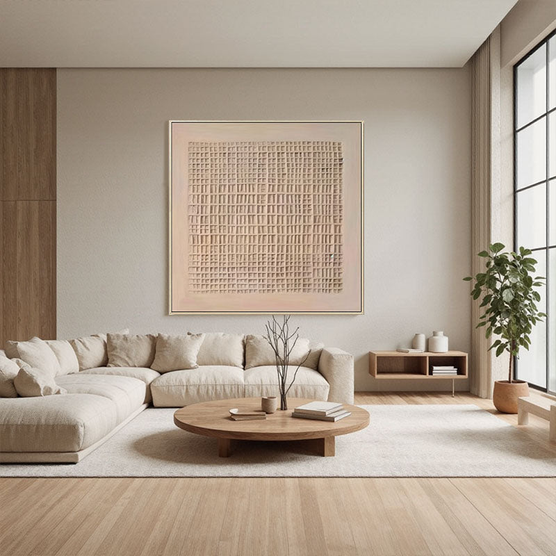 Beige & Brown Abstract #BB025