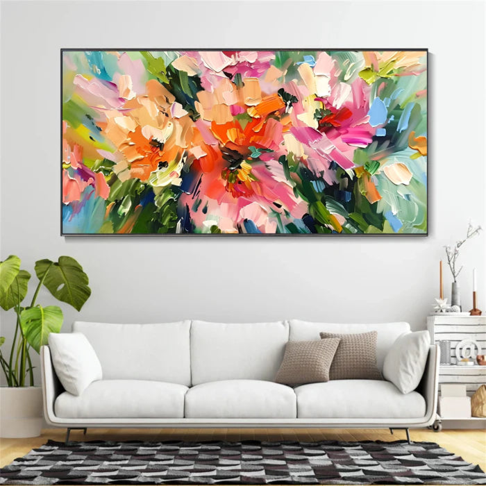 Abstract Colorful Painting "Veil of Time"