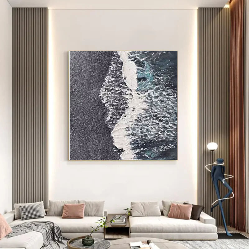 Abstract Painting "Midnight Tide"