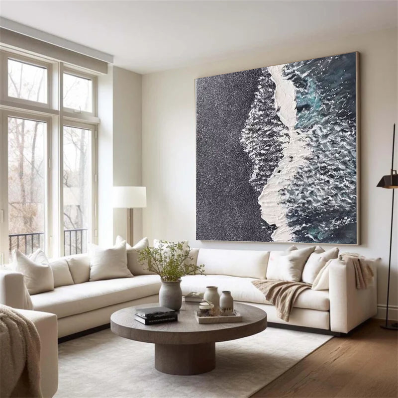 Abstract Painting "Midnight Tide"