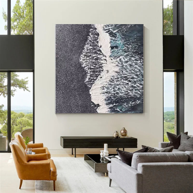 Abstract Painting "Midnight Tide"