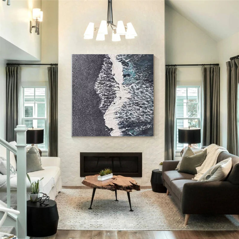 Abstract Painting "Midnight Tide"