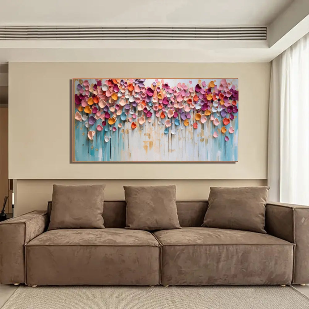 Abstract Painting "Pluie Florale"