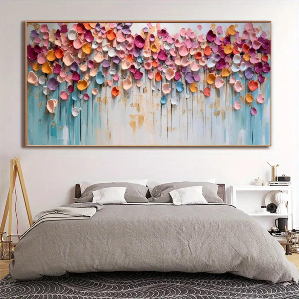 Abstract Painting "Pluie Florale"