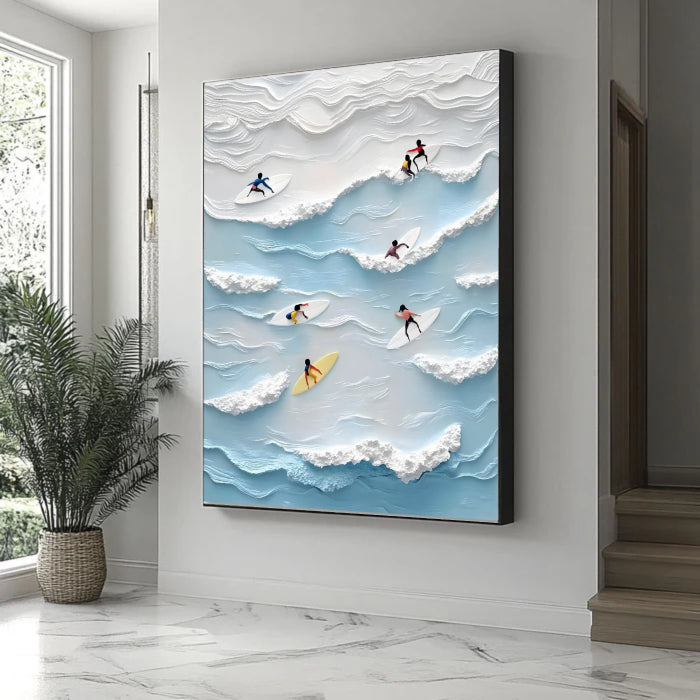 Abstract Painting "Vibración Oceánica"