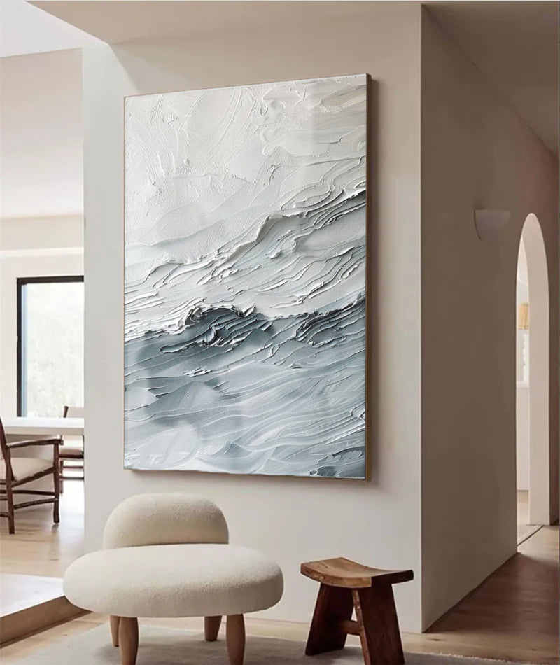 Abstract Painting "Waves of a Silent Symphony"
