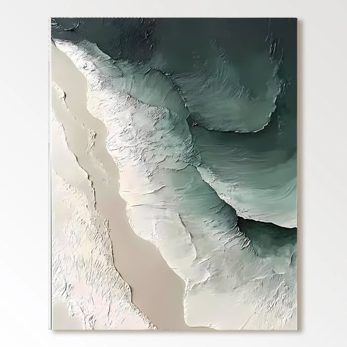 Abstract Painting "Wellen Tiefe”