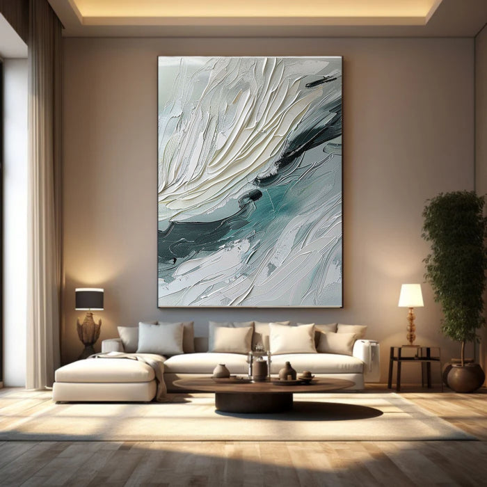 Abstract Painting "Whispering Waves of Serenity"