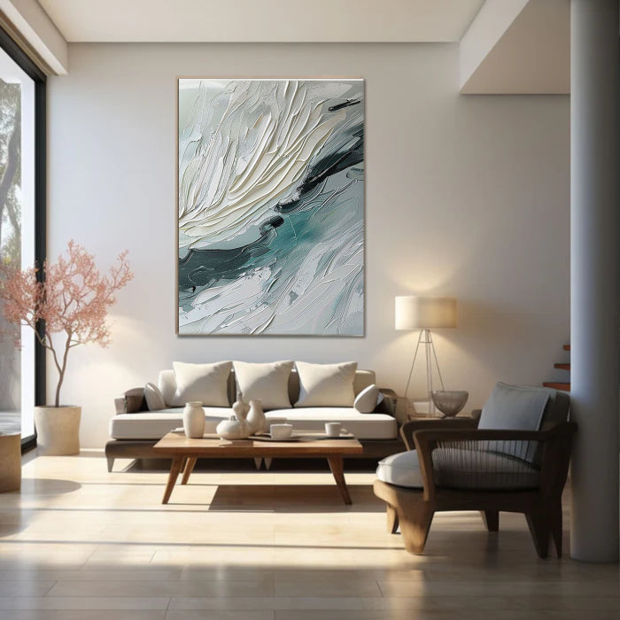 Abstract Painting "Whispering Waves of Serenity"