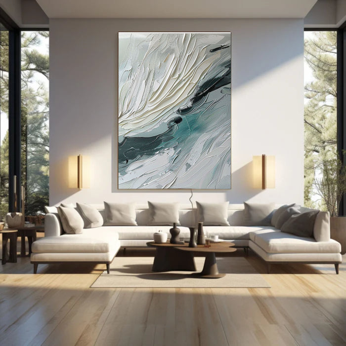 Abstract Painting "Whispering Waves of Serenity"