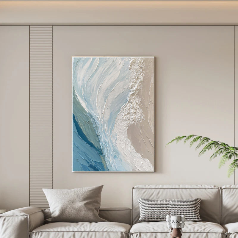 Abstract Textured Painting "Pause"