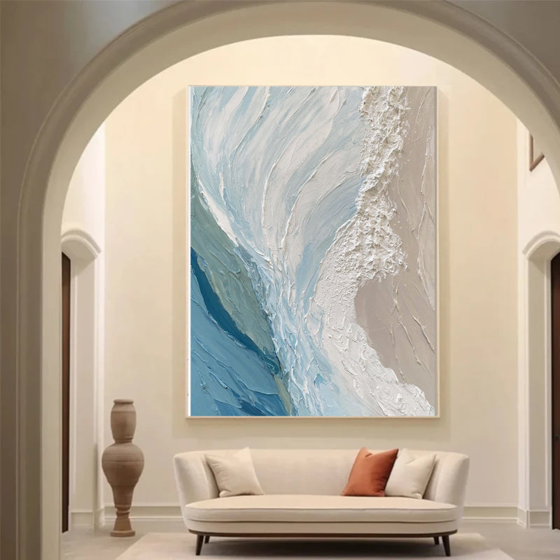 Abstract Textured Painting "Pause"