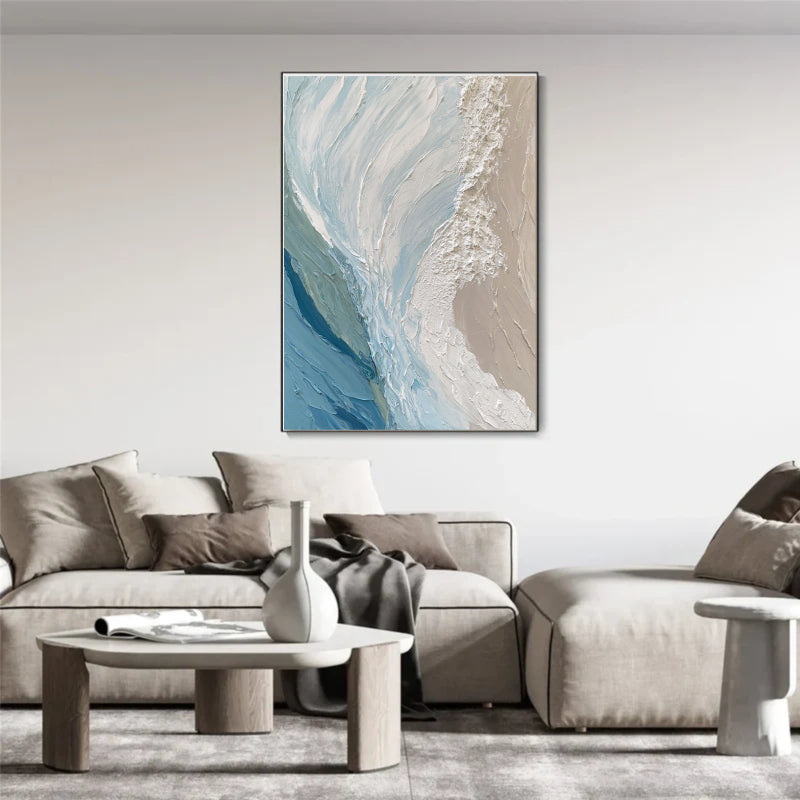 Abstract Textured Painting "Pause"