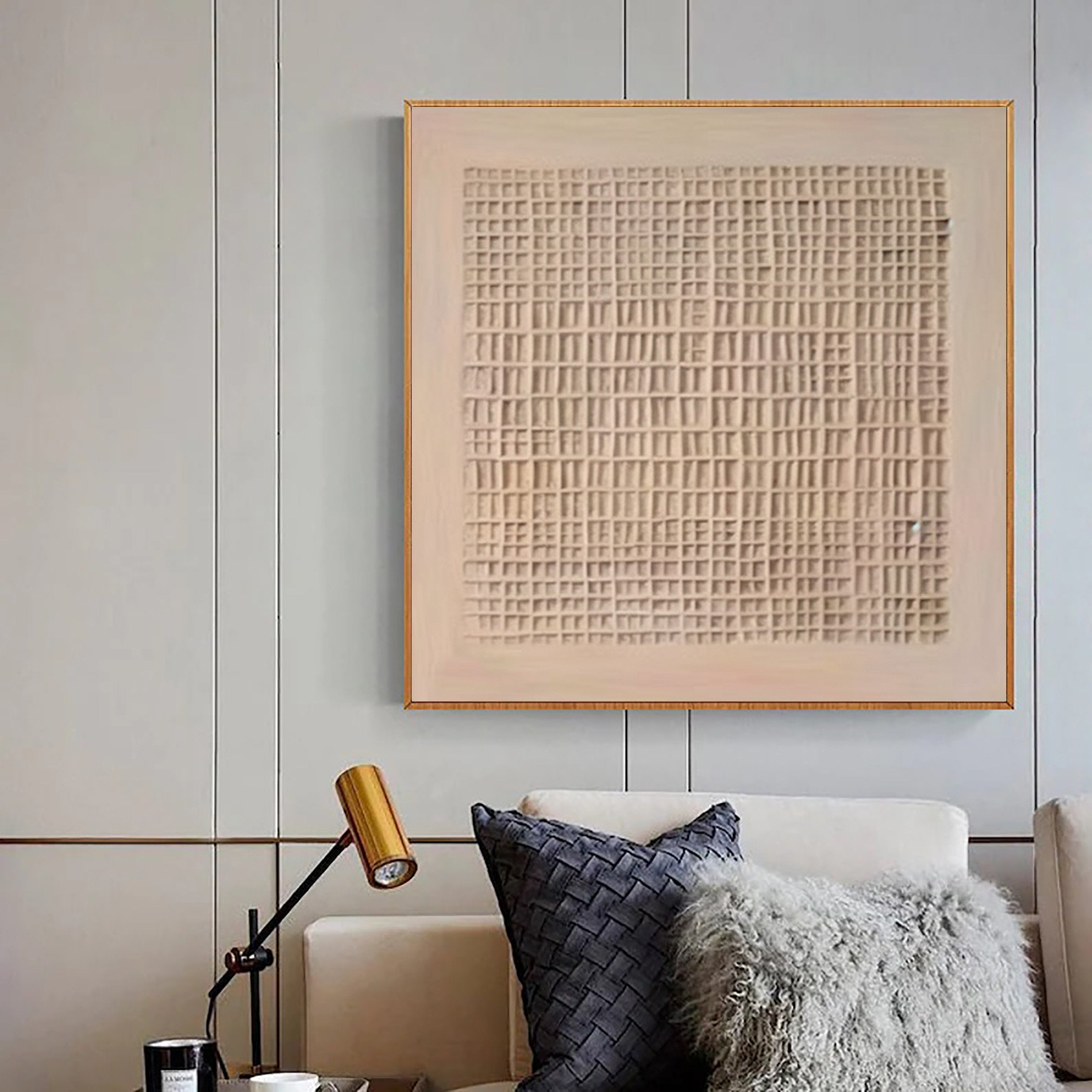 Beige & Brown Abstract #BB026