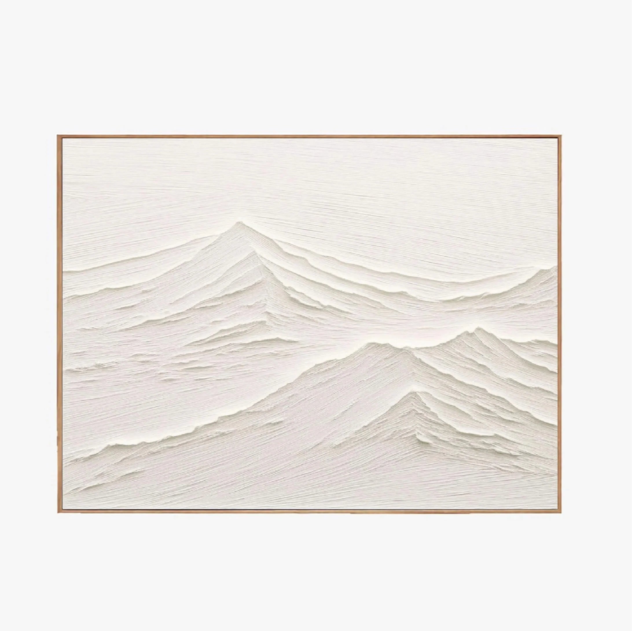 White Minimalist Textured Painting Canvas #MM071
