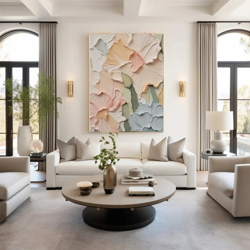 Plaster Painting "Élise Ivoire”