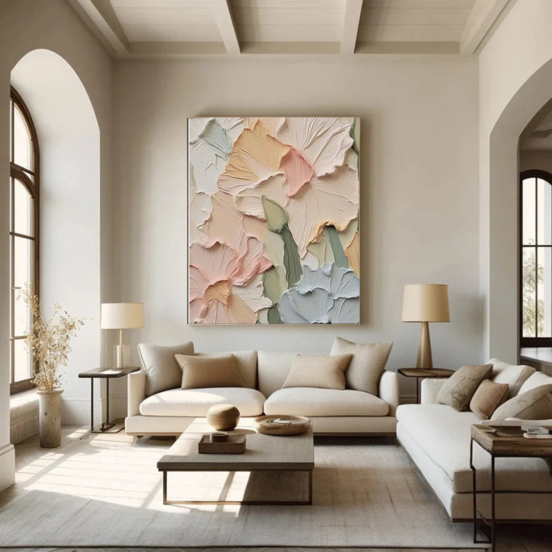 Plaster Painting "Élise Ivoire”