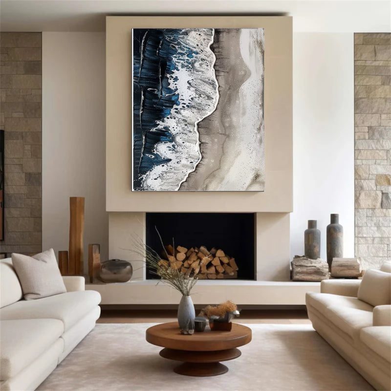 Plaster Painting "Eternal Waves"