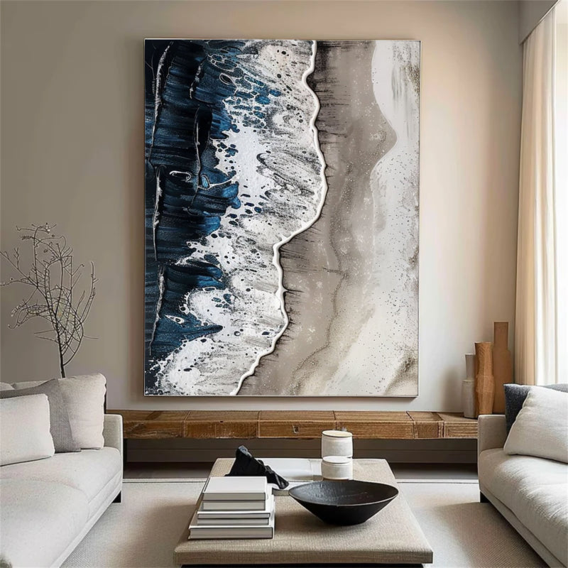 Plaster Painting "Eternal Waves"