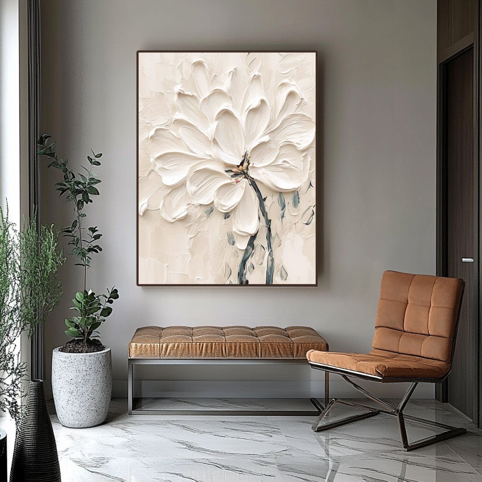 Plaster Painting "Jardin Enchanté"