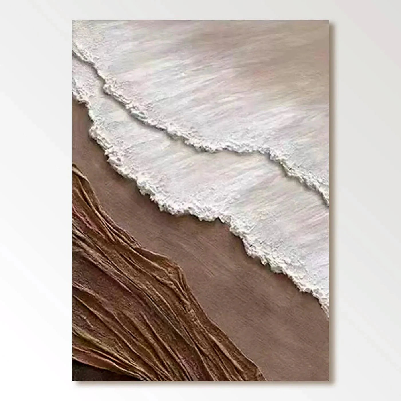 Plaster Painting "Seaside Embrace"