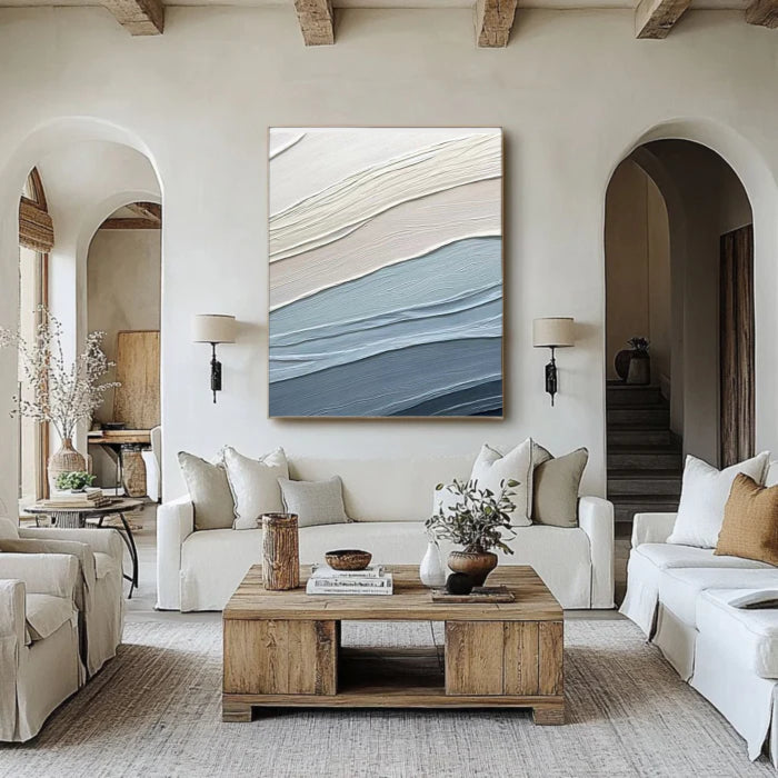 Abstract Painting "Serenity Waves"