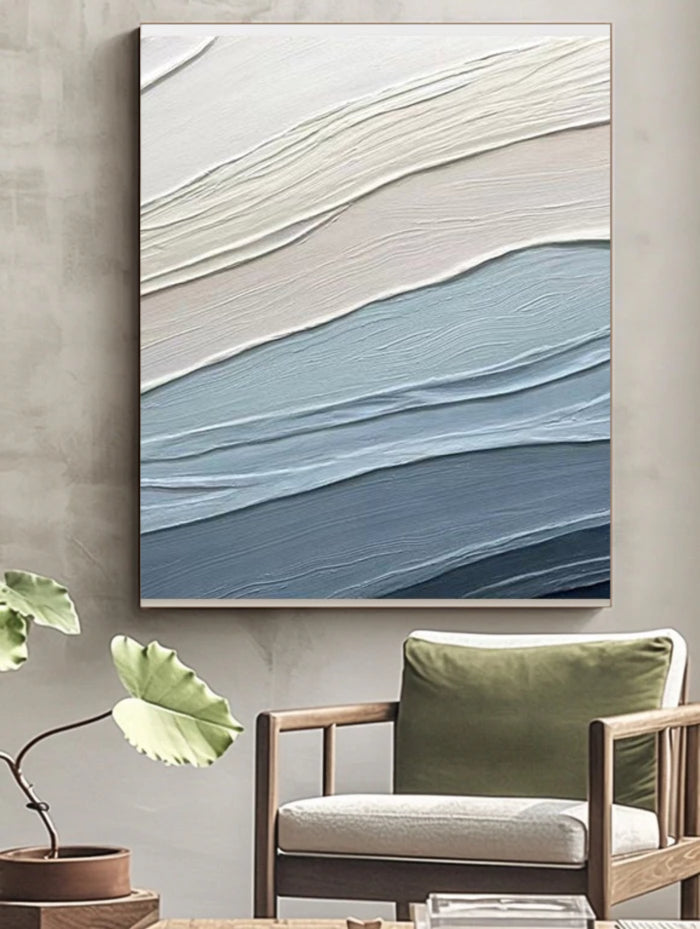 Abstract Painting "Serenity Waves"