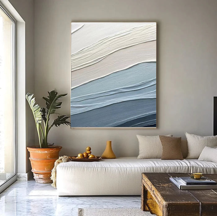 Abstract Painting "Serenity Waves"